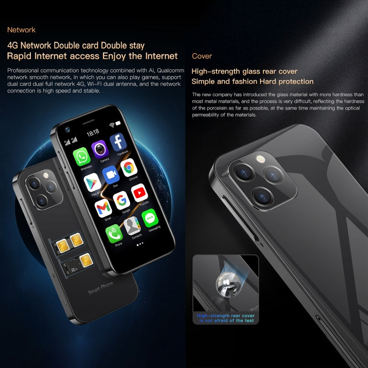 3.0 inch Android 10.0 MTK6750 Octa Core, Bluetooth, WiFi, OTG, Network: 4G, Dual SIM, Support Google Play, 2GB+16GB 3.0 inch Android 10.0 MTK6750 Octa Core, Bluetooth, WiFi, OTG, Network: 4G, Dual SIM, Support Google Play, 2GB+16GB